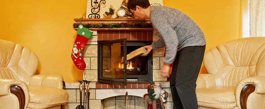 Rusted Metal Fireplace Restoration in Moscow, Idaho